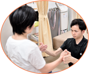 マッサージ⇒姿勢矯正